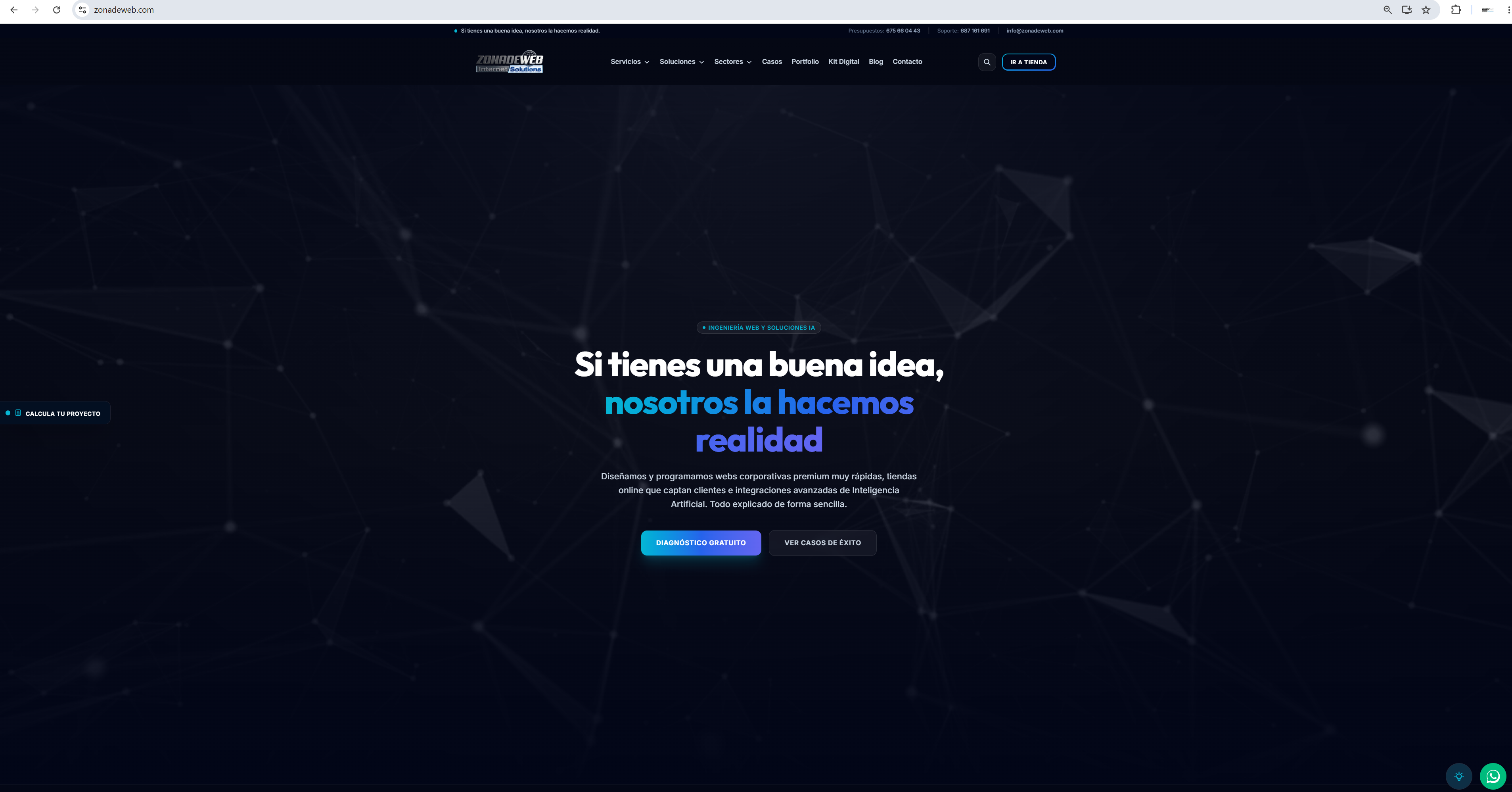 Proyecto digital desarrollado con el apoyo de Zonadeweb: Mantenimiento y optimización web